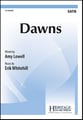 Dawns SATB choral sheet music cover